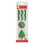 Wilton Gingerbread House Holiday Trim Candy Decorations, Pack of 5
