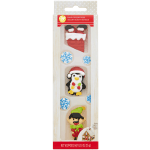 Wilton Gingerbread House Santa and Helpers Decoration Kit, 0.53 oz.