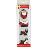 Wilton Gingerbread House Santa's Sleigh and Reindeer Candy Decorations, Pack of 4