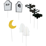 Wilton Halloween Cupcake Toppers, Pack of 8