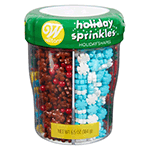 Wilton Holiday Shapes Sprinkle Assortment, 6.5 oz.