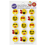 Wilton Love Emoji Icing Decorations, Pack of 15