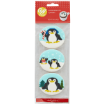 Wilton Marshmallow Edible Hot Cocoa Penguin Drink Toppers, 3-Pack