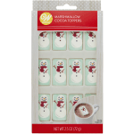 Wilton Marshmallow Edible Hot Cocoa Snowman Drink Toppers, Pack of 12