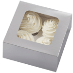 Wilton Medium Silver Treat Boxes - Pack of 3