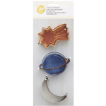 Wilton Metal Outer Space Cookie Cutters, Set of 3