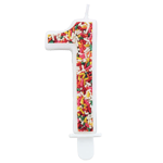 Wilton 'Number One' Sprinkle Candle