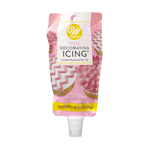 Wilton Pink Decorating Icing Pouch with Round & Star Tips, 8 Oz 