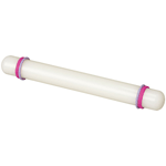 Wilton Plastic Fondant Rolling Pin Includes 1/8" and 1/16" ring guides