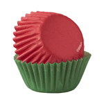 Wilton Red & Green Mini Cupcake Liners, Pack of 100