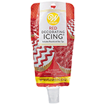 Wilton Red Decorating Icing Pouch with Round & Star Tips, 8 Oz