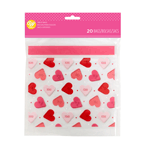 Wilton Resealable Valentine Treat Bags, Pack of 20