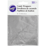 Wilton Silver Foil Wrapper, 4" x 4" - Pack of 50