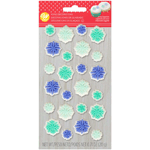 Wilton Snowflake Icing Decorations, Pack of 24