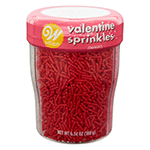 Wilton Valentine's Day 3-Cell Sprinkles, 6.34 oz.
