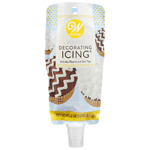 Wilton White Decorating Icing Pouch with Round & Star Tips, 8 Oz 