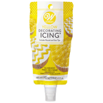 Wilton Yellow Decorating Icing Pouch with Round & Star Tips, 8 Oz 