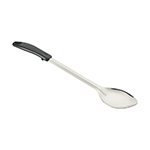 Winco 15" Stainless Steel Basting Spoon with Black Handle