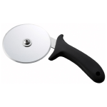 Winco 4" Pizza Cutter with Black Polypropylene Handle