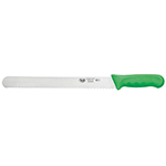 Winco  Stal 12" Green Bread Knife 