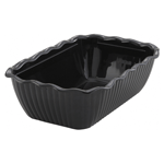 Winco Black Deli Crock, 10" x 7" x 3"