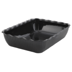 Winco Black Deli Crock, 13" x 10" x 3"