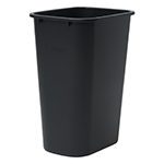 Winco Black Waste Basket, 41 Quart