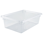 Winco Clear Polycarbonate Food Storage Box, 13 Gallon