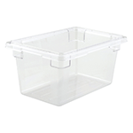 Winco Clear Polycarbonate Food Storage Box, 5 Gallon