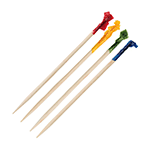 Winco Decorative Picks with Cellophane Frills, 2-9/16 - Pack of 1000