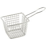 Winco Mini Stainless Steel Fry Basket, 4