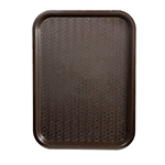 Winco FFT-1014B Fast Food Tray 10" x 14", Plastic, BPA Free - Brown