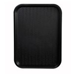 Winco FFT-1014K Plastic Fast Food Tray 10" x 14", Black