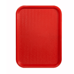 Winco FFT-1216R Plastic Fast Food Tray 12" x 16"; BPA Free, NSF - Red