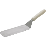 Winco Flexible Offset Turner with White Handle, 8-1/4