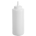 Winco Food Service Plastic Squeeze Bottle, Clear - 12 oz