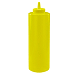 Winco Food Service Plastic Squeeze Bottle, Yellow - 24 oz