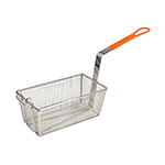 Winco Fry Basket w/Non-Slip Sleeve Color: Orange Handle: 12-1/8