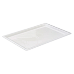 Winco Full Size White Polypropylene Food Storage Container Cover