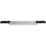 Winco KCP-15 Cheese Knife w/15" Blade & Double Black Polypropylene Handles