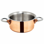 Winco Mini 3.75" Copper Plated Casserole