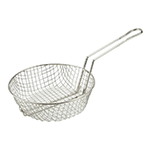 Winco Nickel Plated Steel Coarse Culinary Basket, 8"