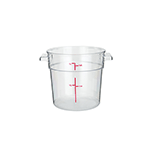 Winco PCRC-1 Clear Round Food Storage Container 5-1/8