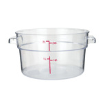 Winco PCRC-2 Clear Round Food Storage Container, 7-5/16