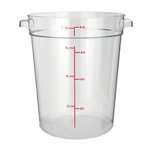 Winco PCRC-8 Clear Round Food Storage Container 8-15/16" x 10-3/8" x 10-3/4"H - 8 Qt.