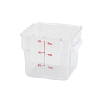 Winco PCSC-6C Square 6 Quart Food Storage Container, 8.75