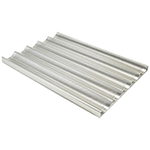 Winco Perforated Non Stick Baguette Pan, 5 Cavities