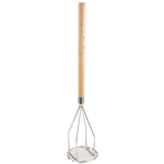 Winco Potato Masher Wooden Handle, Round - 5