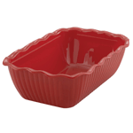 Winco Red Deli Crock, 10" x 7" x 3"