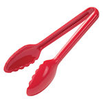 Winco Red Serving Tongs, 6"